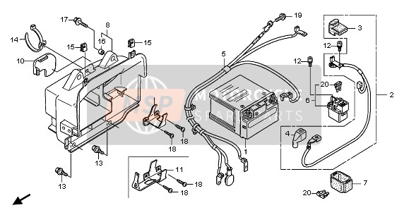 Honda FES125A 2011 BATTERY for a 2011 Honda FES125A